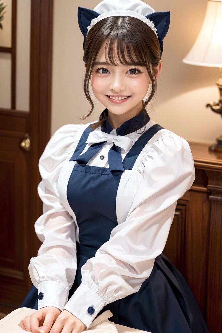 サンプル画像1:Generated Girls Collection Genaral Collection GGC総集編 Navyblue Maid Cat1-3(かまぼこ製造工場) [d_522499]