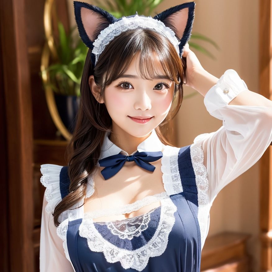 サンプル画像4:Generated Girls Collection Genaral Collection GGC総集編 Navyblue Maid Cat1-3(かまぼこ製造工場) [d_522499]