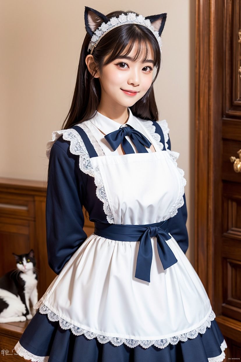 サンプル画像5:Generated Girls Collection Genaral Collection GGC総集編 Navyblue Maid Cat1-3(かまぼこ製造工場) [d_522499]