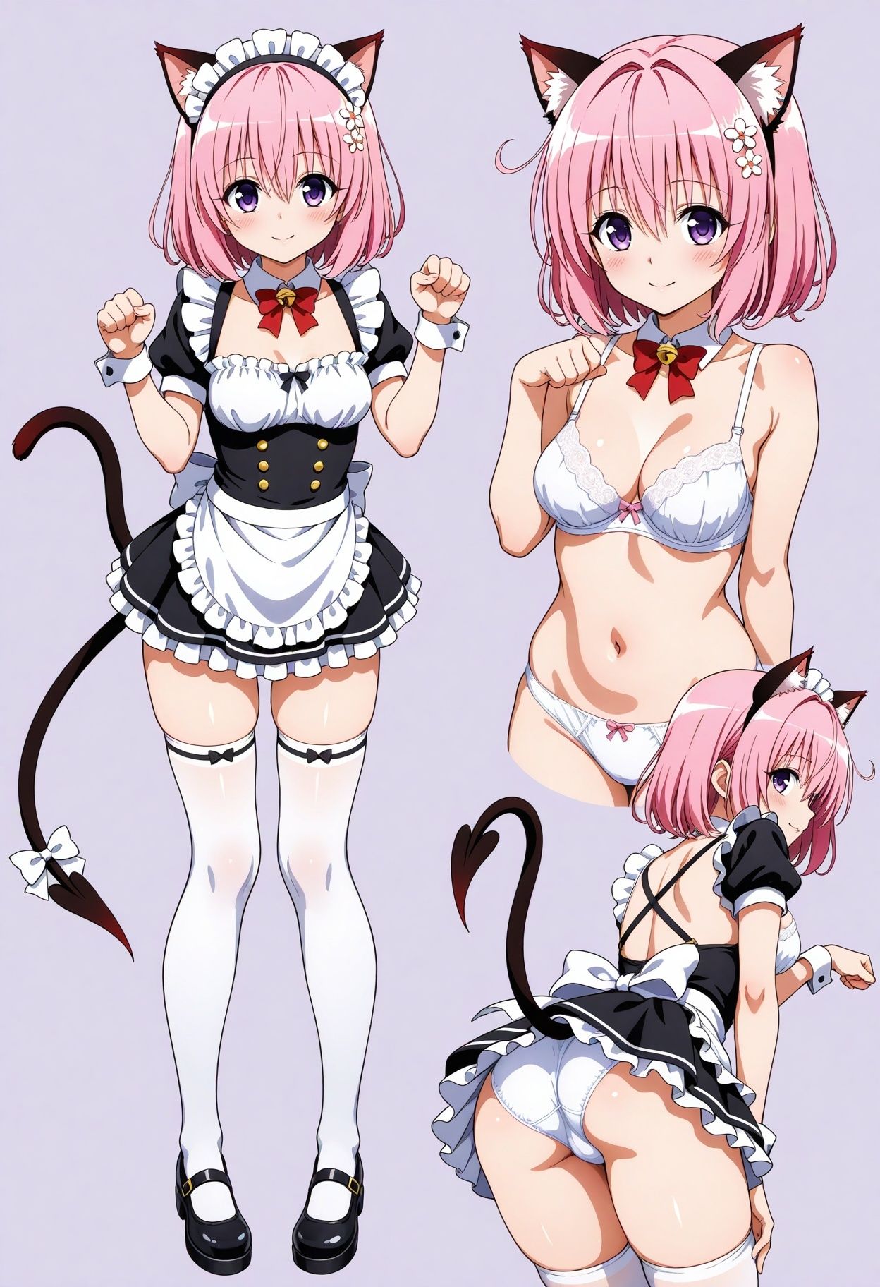 サンプル画像5:立ち絵とローアングル3【メイド服風】(Lunarith) [d_522511]