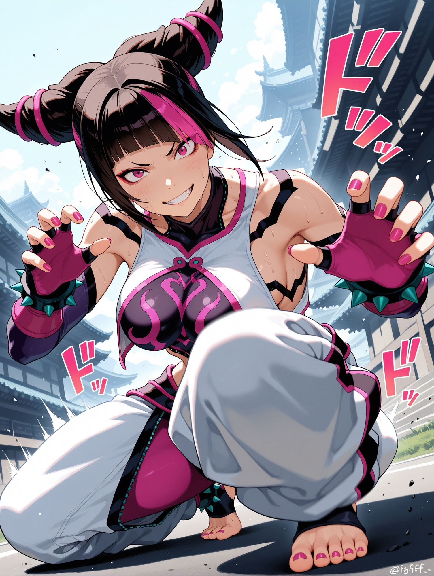 サンプル画像4:女子格闘家とエッチ(此処から) [d_522559]