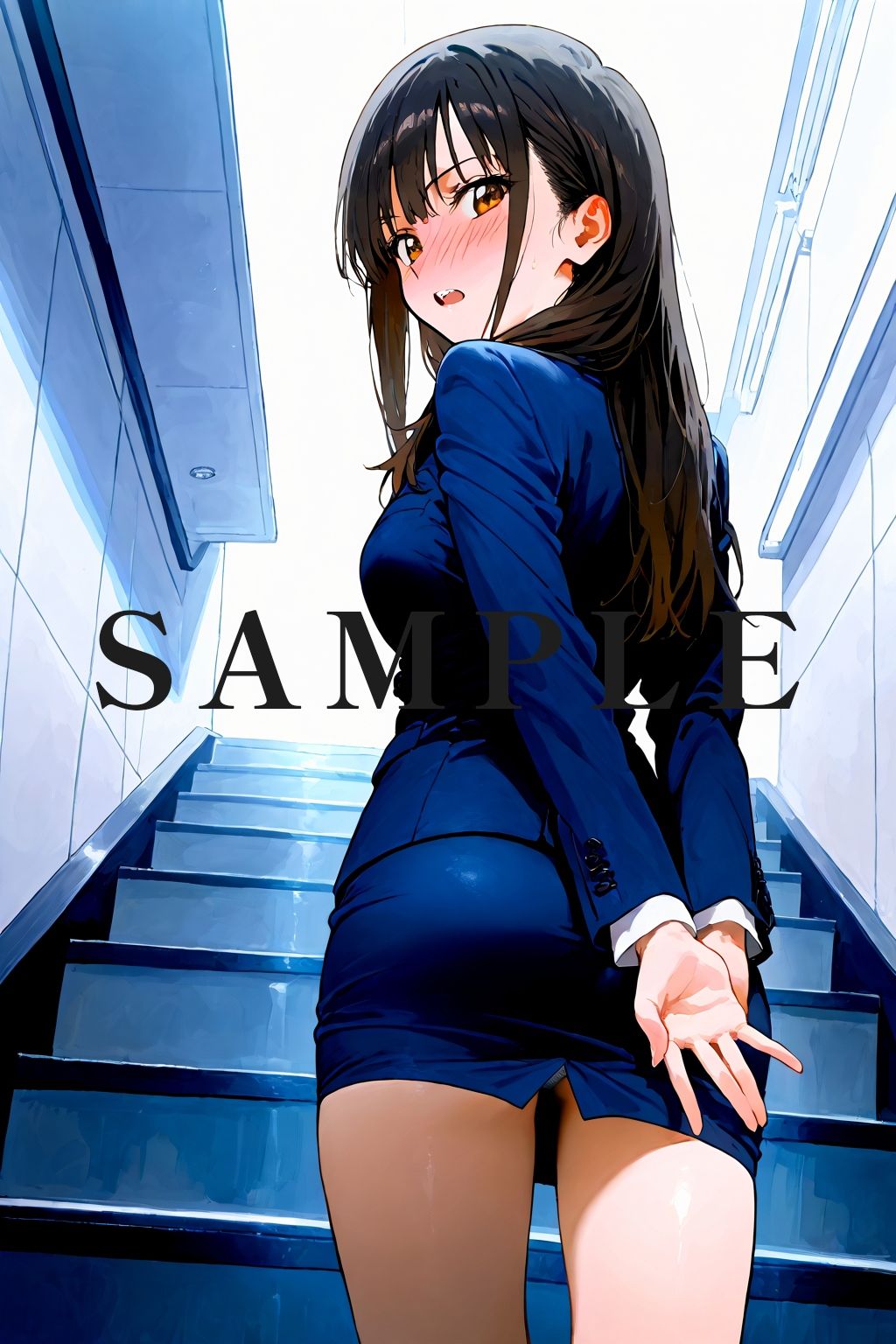 サンプル画像5:恥じらい×パンチラ隠しがやっぱり優勝でした。〜オフィス編〜vol.2(びろびろまん) [d_522631]