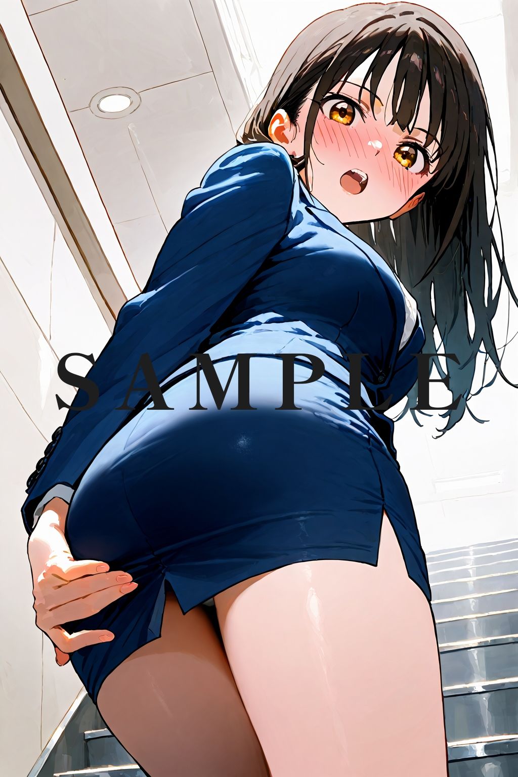 サンプル画像4:恥じらい×パンチラ隠しがやっぱり優勝でした。〜オフィス編〜vol.4(びろびろまん) [d_522633]