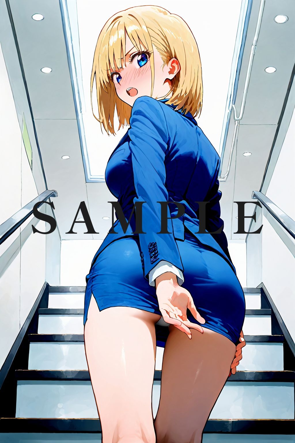 サンプル画像6:恥じらい×パンチラ隠しがやっぱり優勝でした。〜オフィス編〜vol.4(びろびろまん) [d_522633]