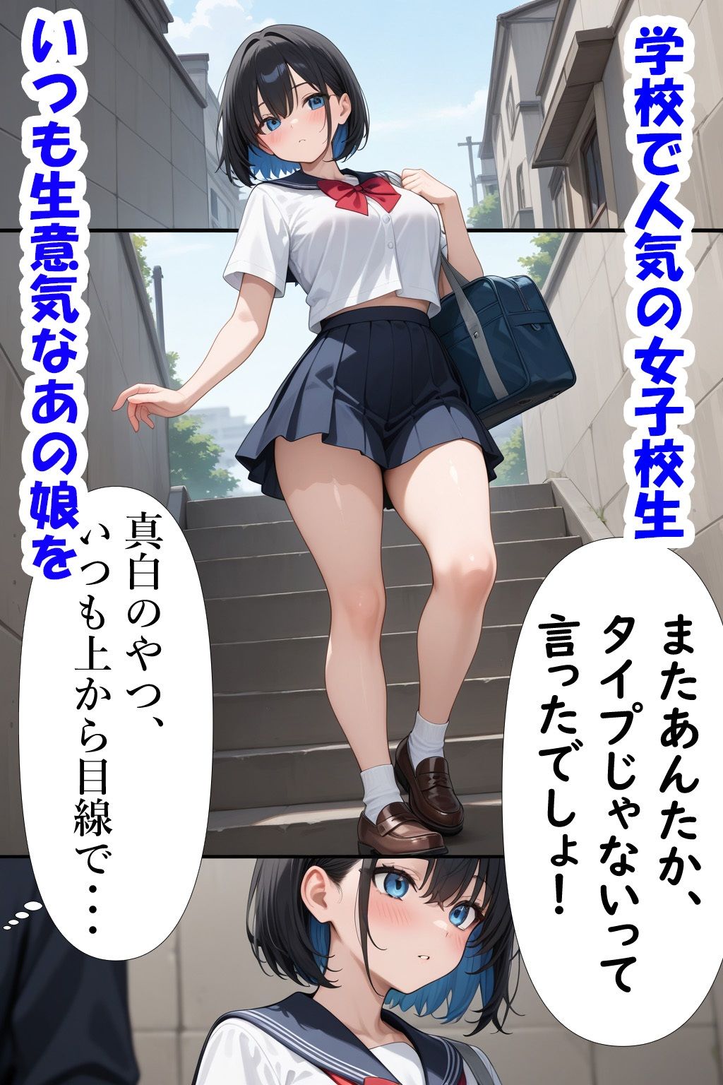 サンプル画像1:催●アプリで 生意気女子校生とエッチする話 〜秀才女子校生がセックス中毒に！〜(Future Ink Studio) [d_522657]