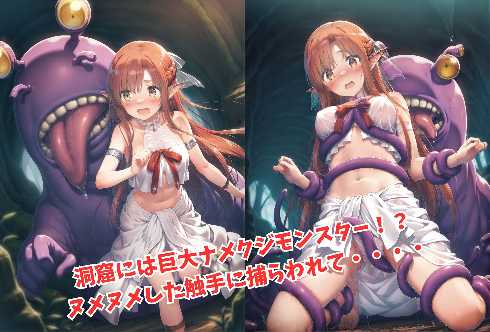 サンプル画像3:異世界×ヒロピン お願い・・・もうやめて・・・(絵心あいのAI生成アトリエ) [d_522665]