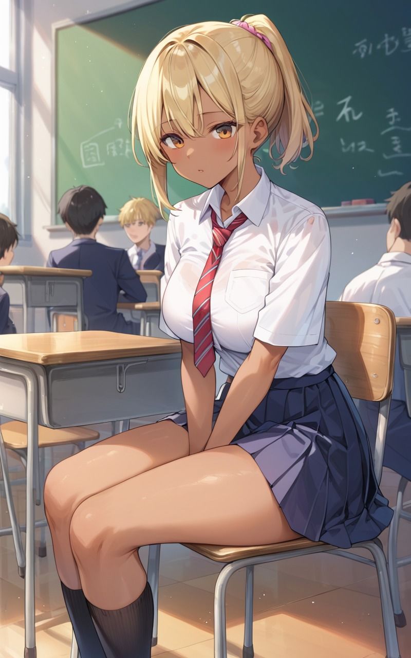 サンプル画像1:褐色黒ギャル クラスの黒ギャルとハメハメ(えろりまん) [d_522671]