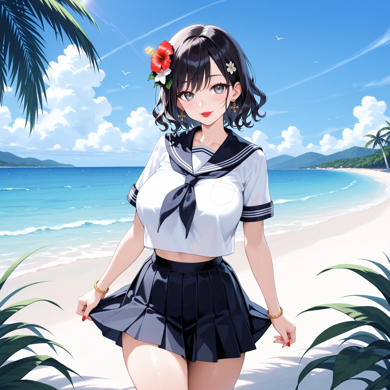 サンプル画像4:お母さんと制服デートするCG集(妄想サチュレーション) [d_522694]