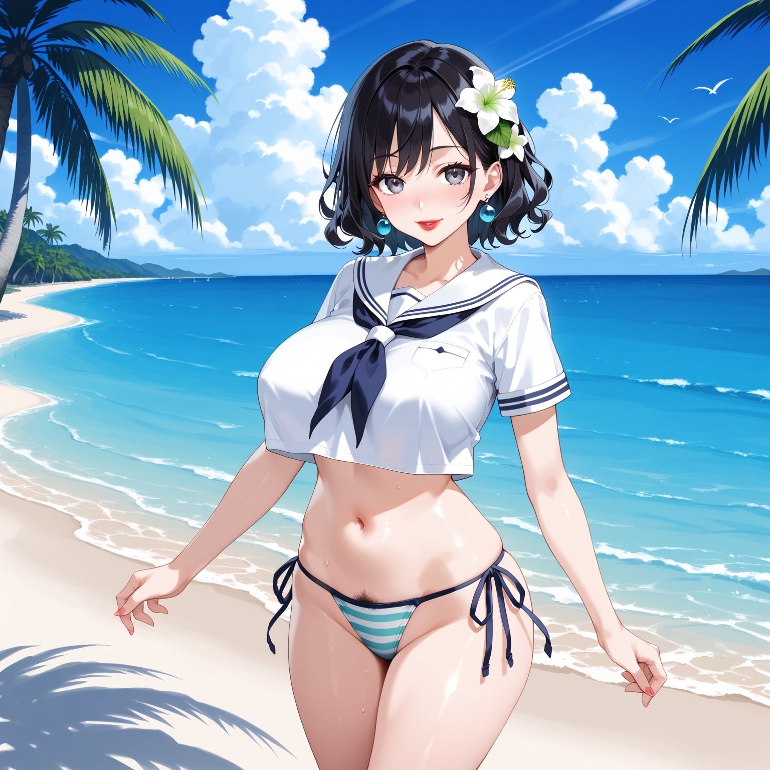 サンプル画像5:お母さんと制服デートするCG集(妄想サチュレーション) [d_522694]