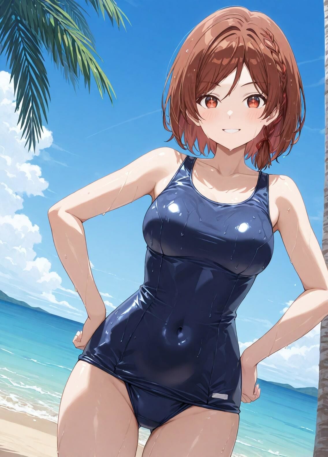 サンプル画像1:「クラスの大嫌いな女子と結婚することになった」桜森朱音セクシー写真集（全500枚）(人の海) [d_522746]