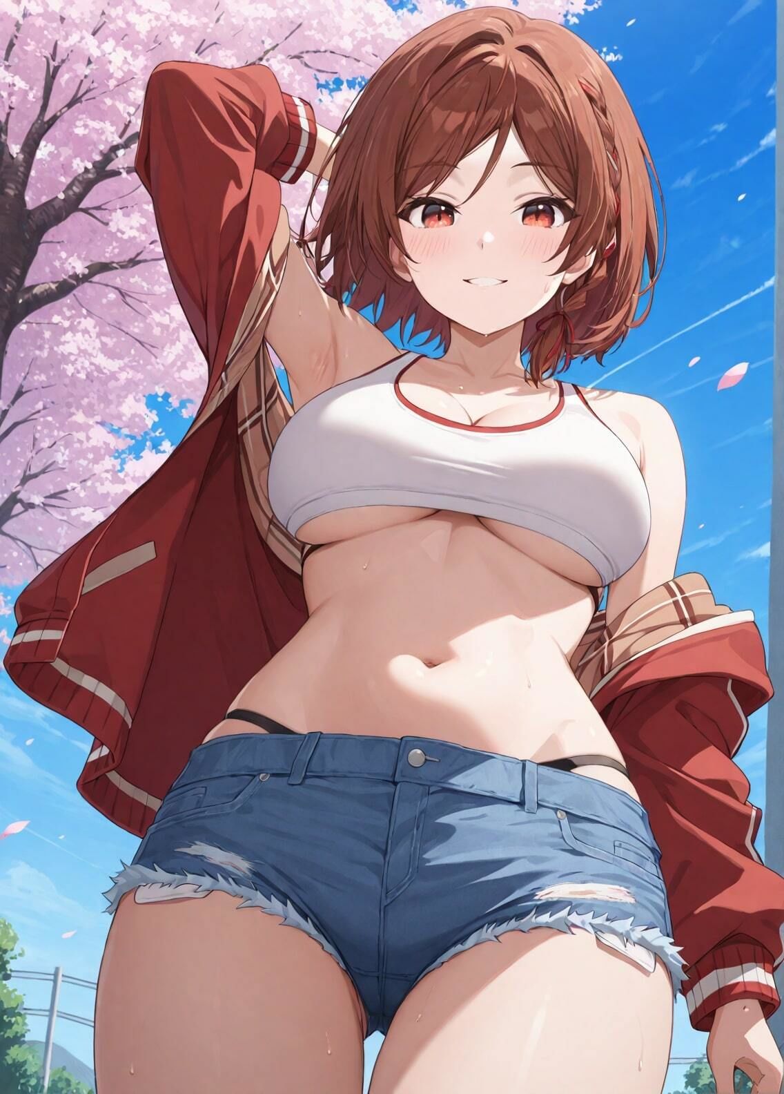 サンプル画像4:「クラスの大嫌いな女子と結婚することになった」桜森朱音セクシー写真集（全500枚）(人の海) [d_522746]