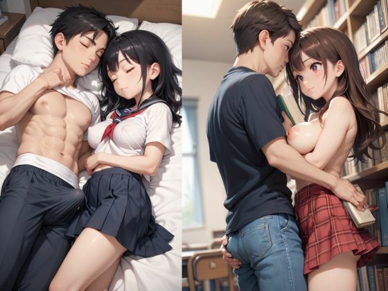 サンプル画像6:図書室で声も出さずに 糸引くほどラブ・ジュースが盛れ出す デリケート娘の全裸オイル羞恥特集！！(teruteru坊主) [d_522773]