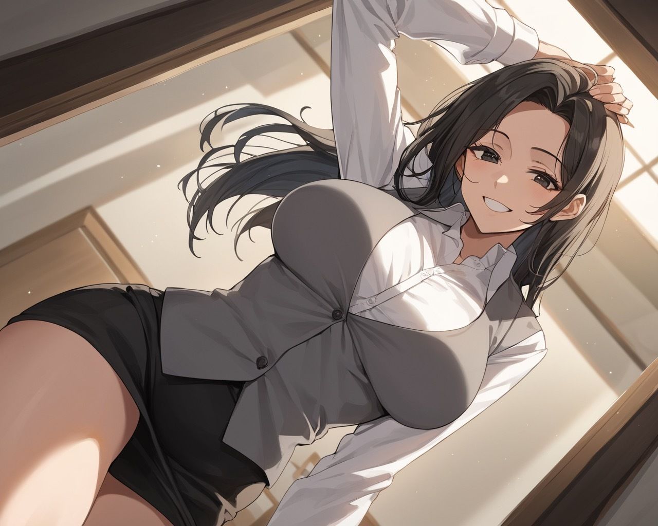 サンプル画像1:巨乳社員は俺だけのセフレ！(むちふわドーナツ) [d_522780]