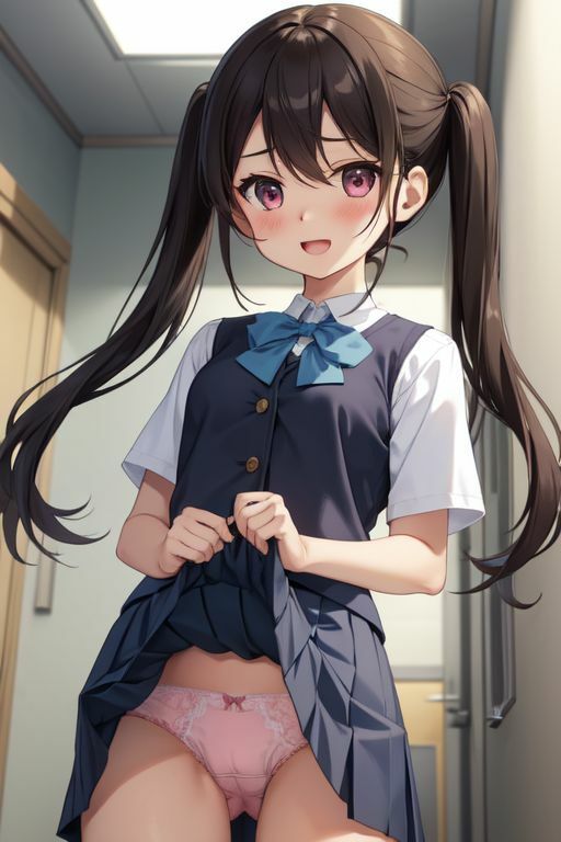 サンプル画像3:悪魔の生徒手帳_パンツを見せて朝の挨拶2(AI幻想庭園) [d_522817]