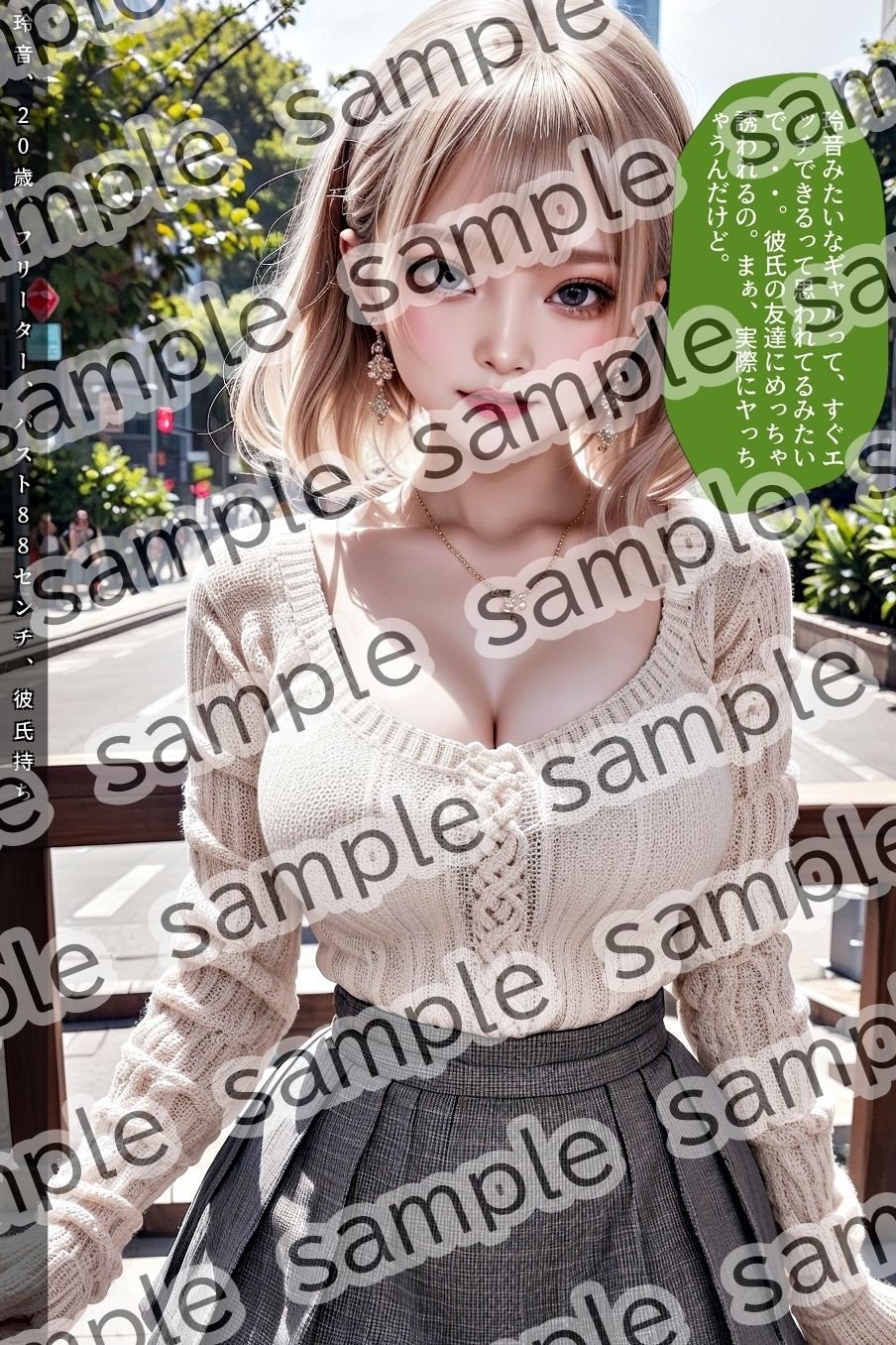 サンプル画像6:ニットの似合う巨乳ギャルがエロすぎる件 vol.2(あらぶるま18＋) [d_522885]