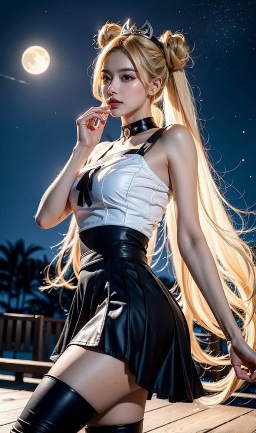 サンプル画像1:セー〇ームーン の コスプレをしたら 「月に代わって潮吹きしちゃった」  韓国風美女レスラー軍団 ブラックチョーカーズの 後輩の品評会に潜入！Vol.14(タルタル) [d_522946]