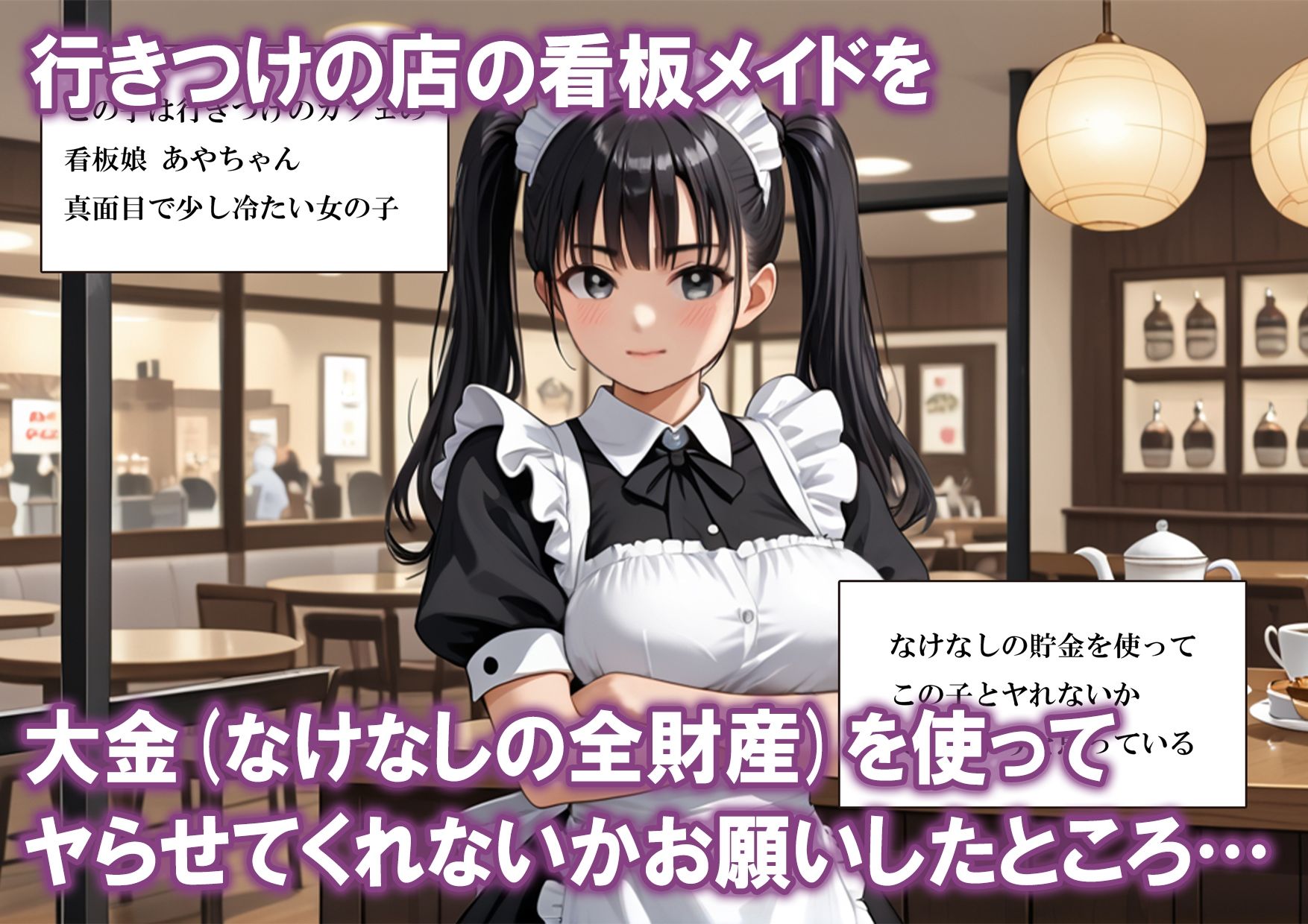 サンプル画像1:大金をチラつかせれば爆乳メイドとヤれるのか？(PEN IS THIS) [d_522989]