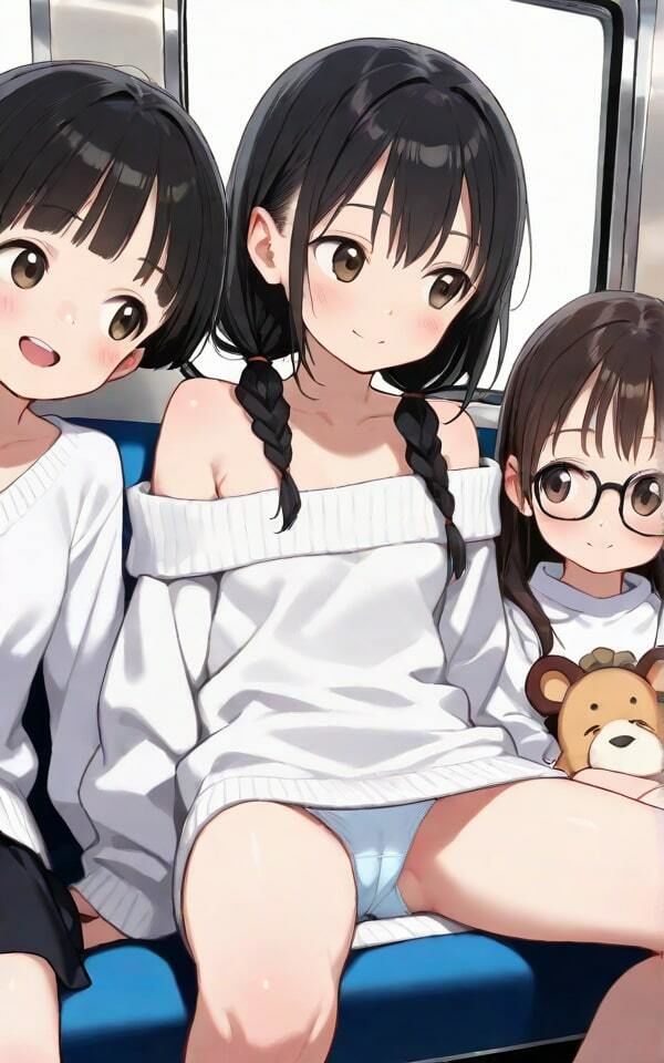 サンプル画像2:パンチラ電車でフル勃起(ファラオ) [d_522992]