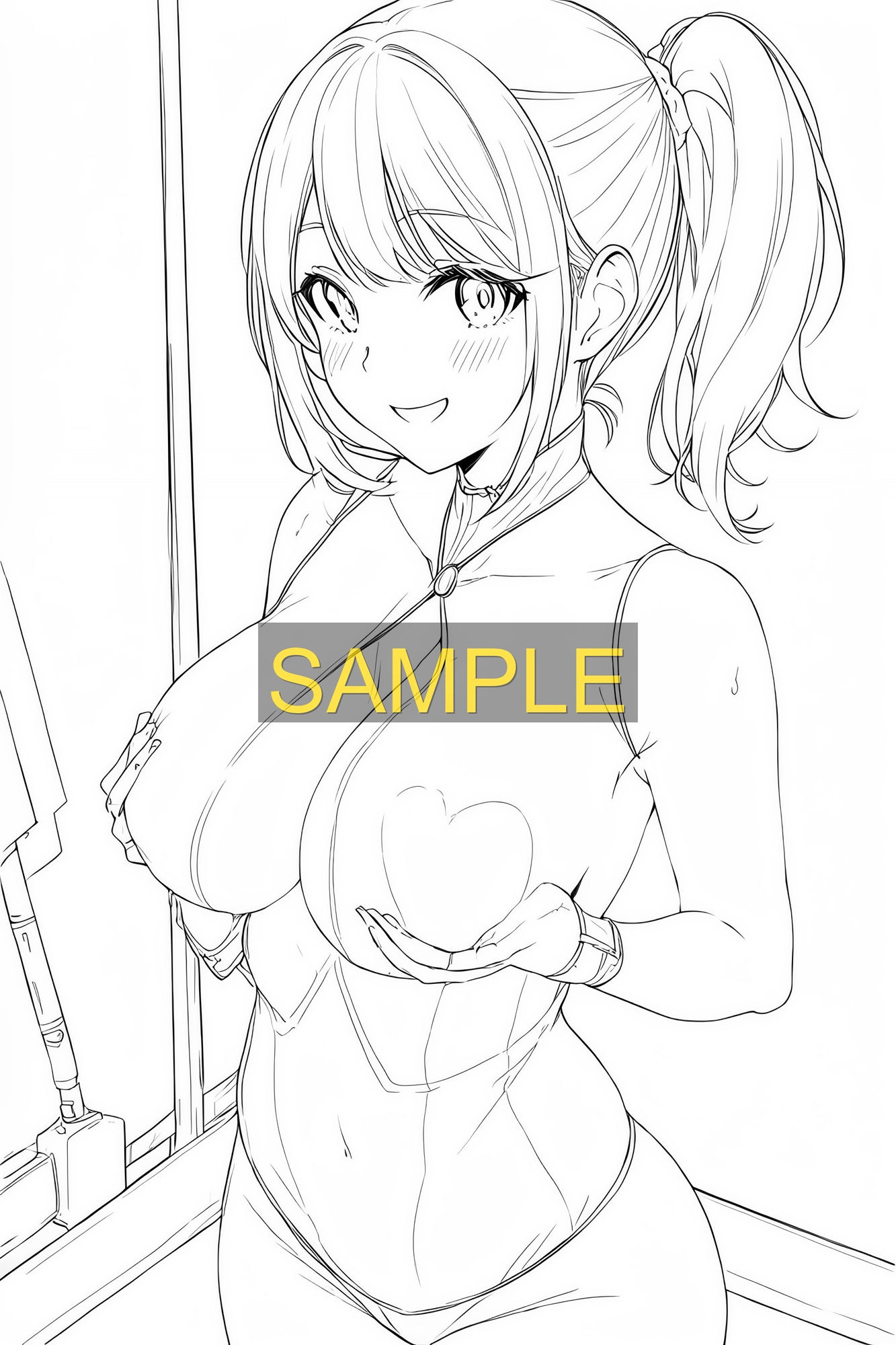 魅惑のシルエット 〜大人のための官能塗り絵 Vol.1のサンプル画像 6