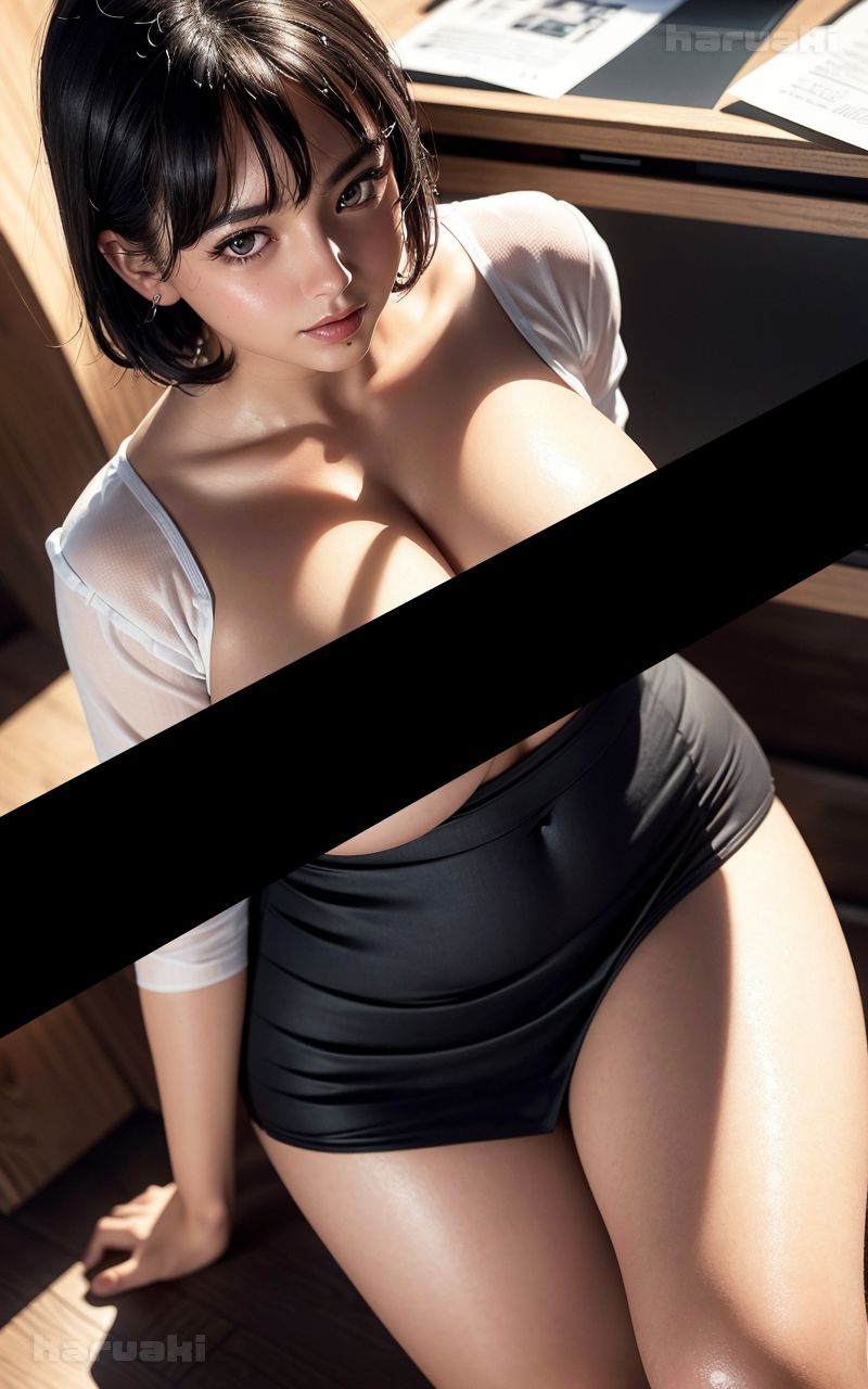 サンプル画像2:【AIグラビア巨乳美女写真集】Vol.12上から見下ろされる秘書の天使さん  センシティブまとめ(はるあき/AIart) [d_523018]