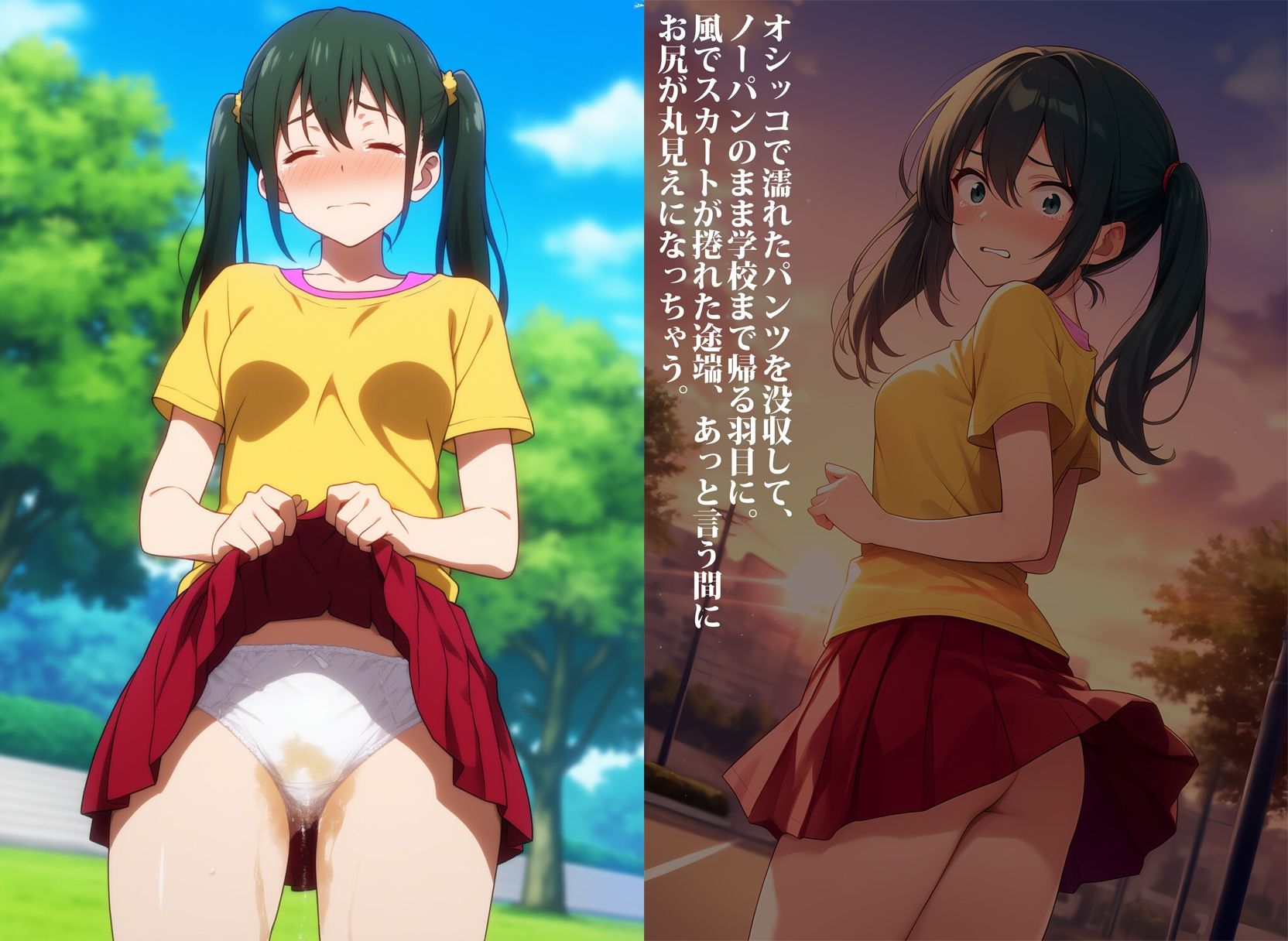 サンプル画像2:お漏らし女子の後始末(性癖ユガ芽) [d_523055]