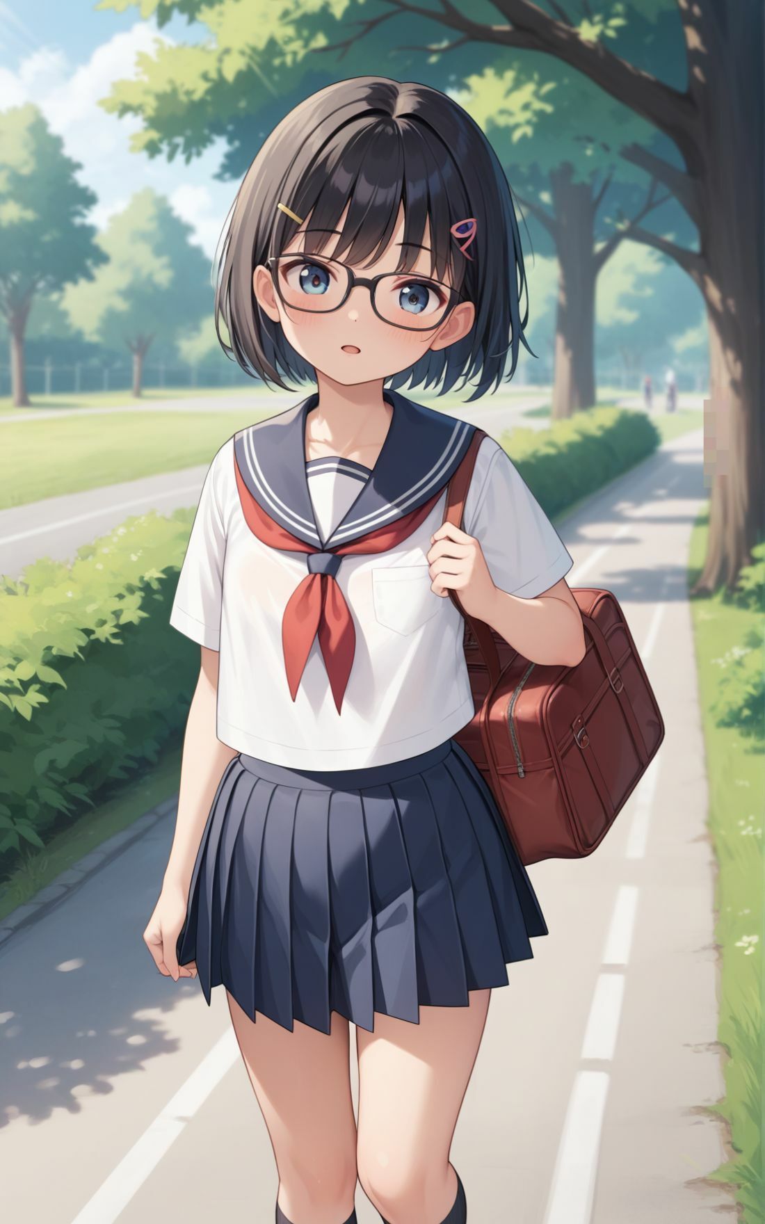 サンプル画像1:眼鏡っ娘 妹系女子校生 陰キャ水泳部の女子校生はベッドの上では激しかった件(ゆりぴー) [d_523089]