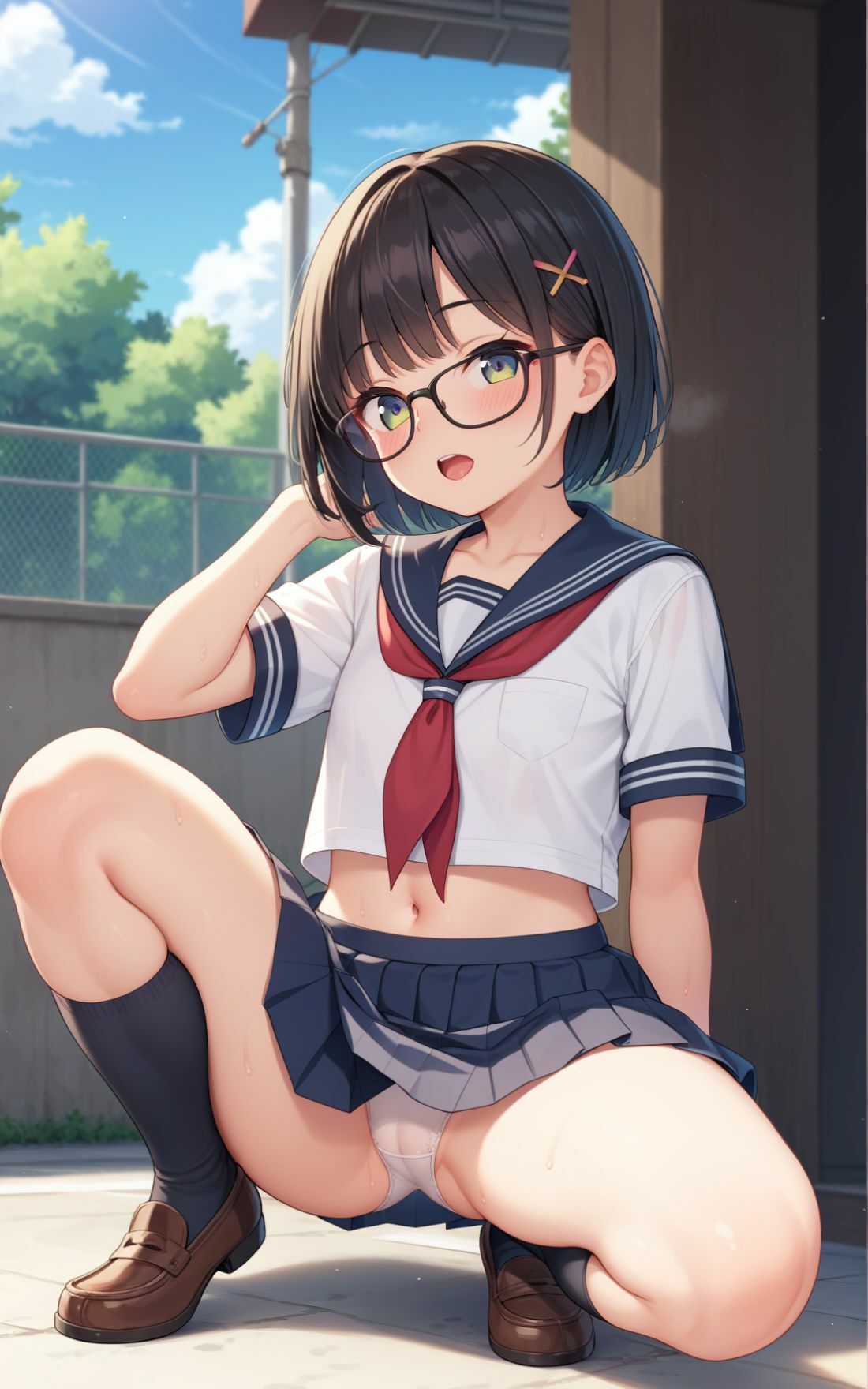 サンプル画像3:眼鏡っ娘 妹系女子校生 陰キャ水泳部の女子校生はベッドの上では激しかった件(ゆりぴー) [d_523089]