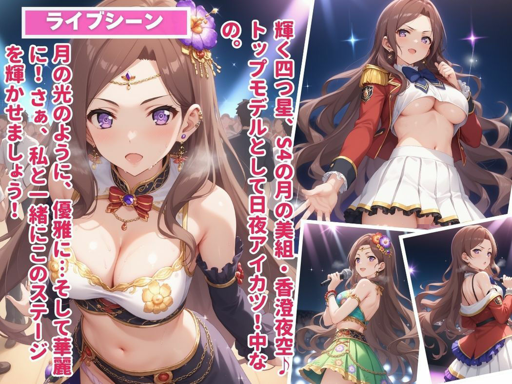 サンプル画像1:トップアイドルの秘めた夜(無限ガチャ回し隊) [d_523104]