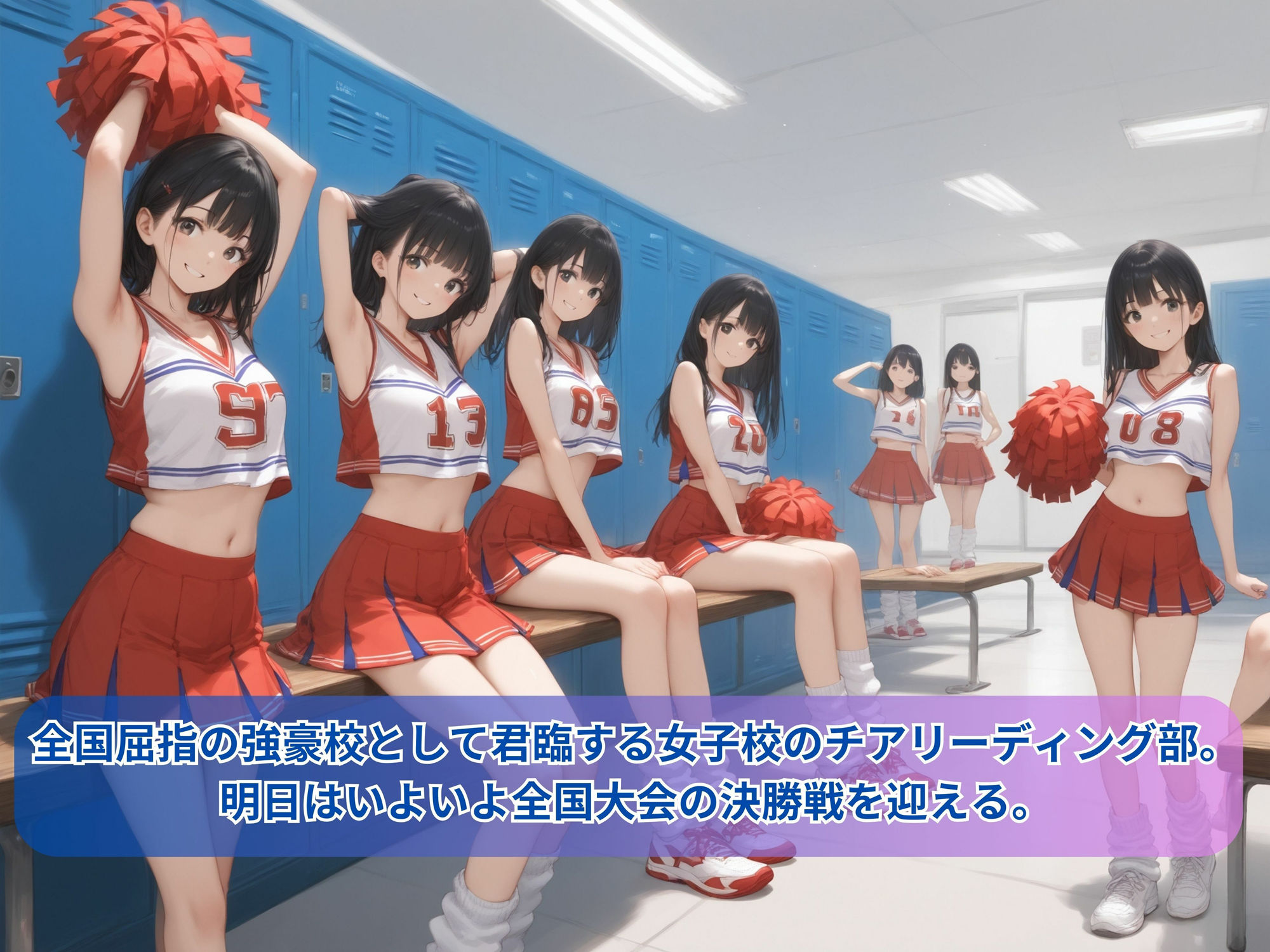 サンプル画像1:禁断のロッカールーム  チア部と教師の甘い時間(パンプキンちゃん) [d_523149]