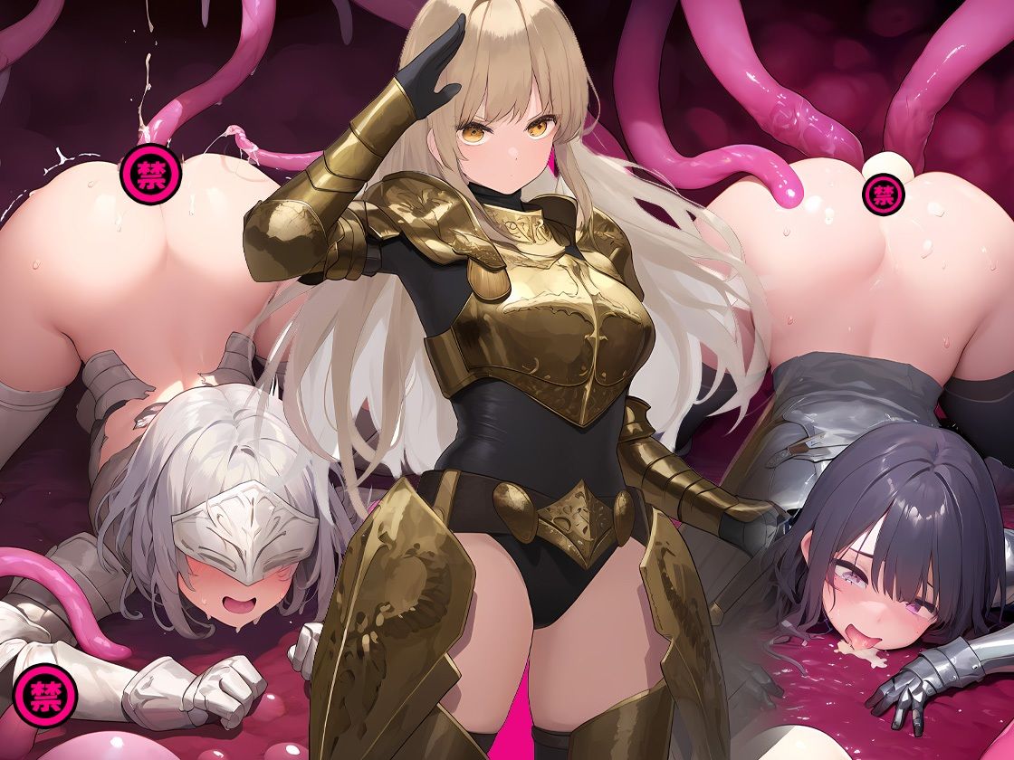 サンプル画像6:女騎士産卵2  産みの苦しみ(強化カラス) [d_523178]