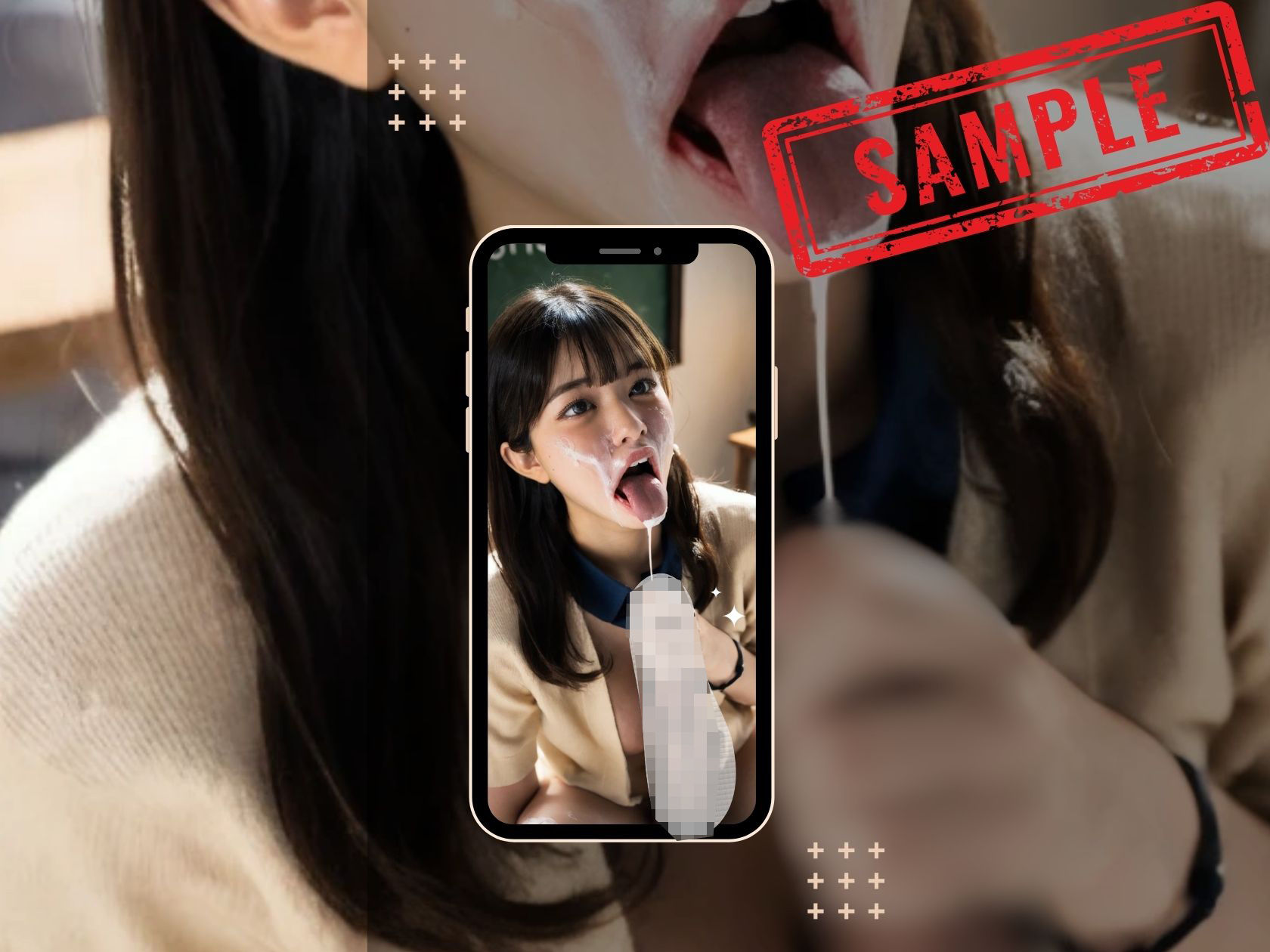 サンプル画像3:ふたなり学園【限定写真集】(ミル姉さん) [d_523414]