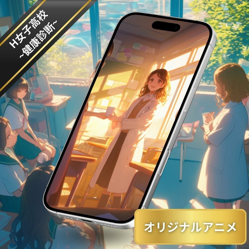 サンプル画像5:【エロアニメ】H女子○校健康診断・まんこ検査・おしっこ検査・アナル検査・おっぱい検査(臭い足の女子) [d_523429]