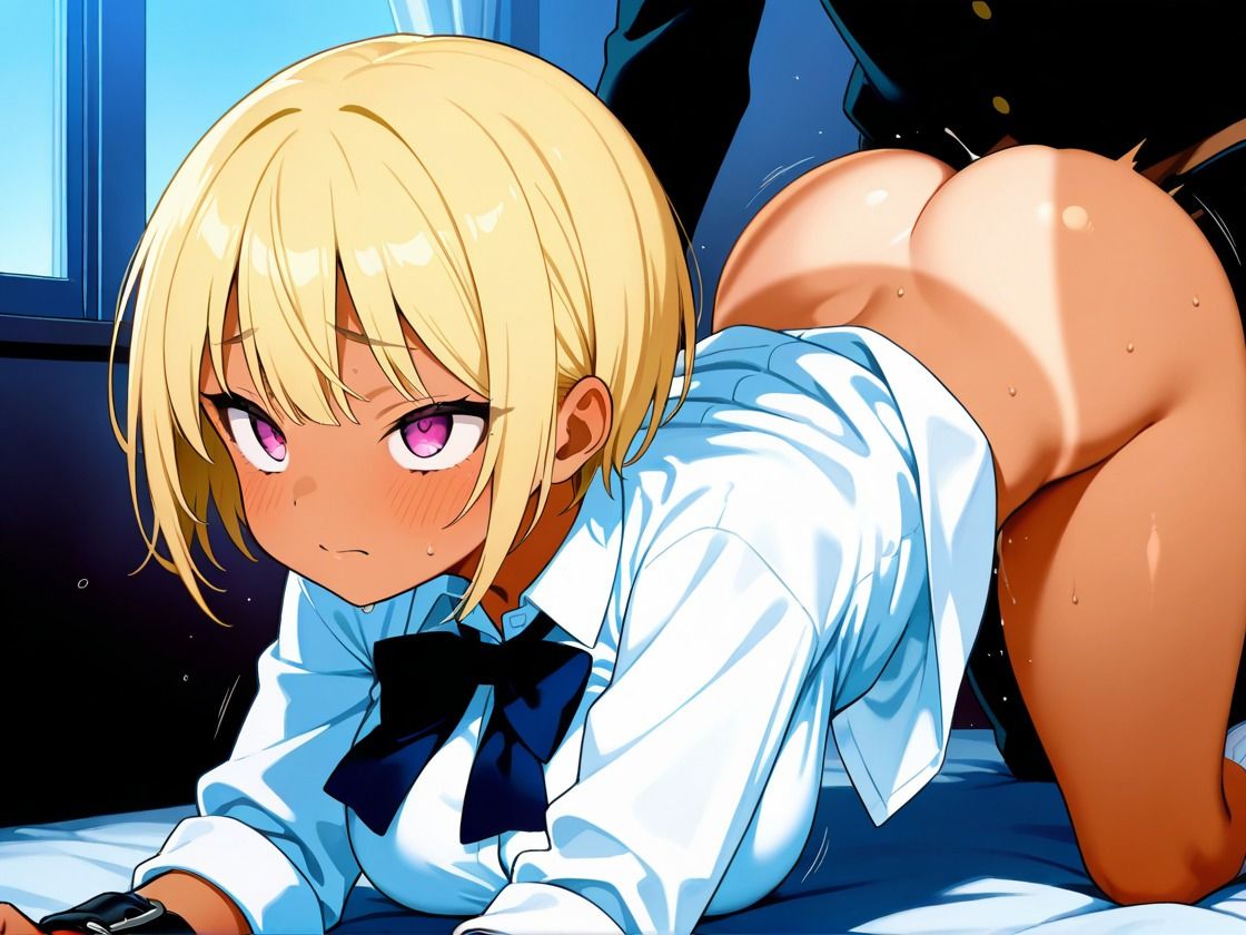 サンプル画像2:種付け学園 黒ギャル少女に生中だし！(くみん) [d_523534]