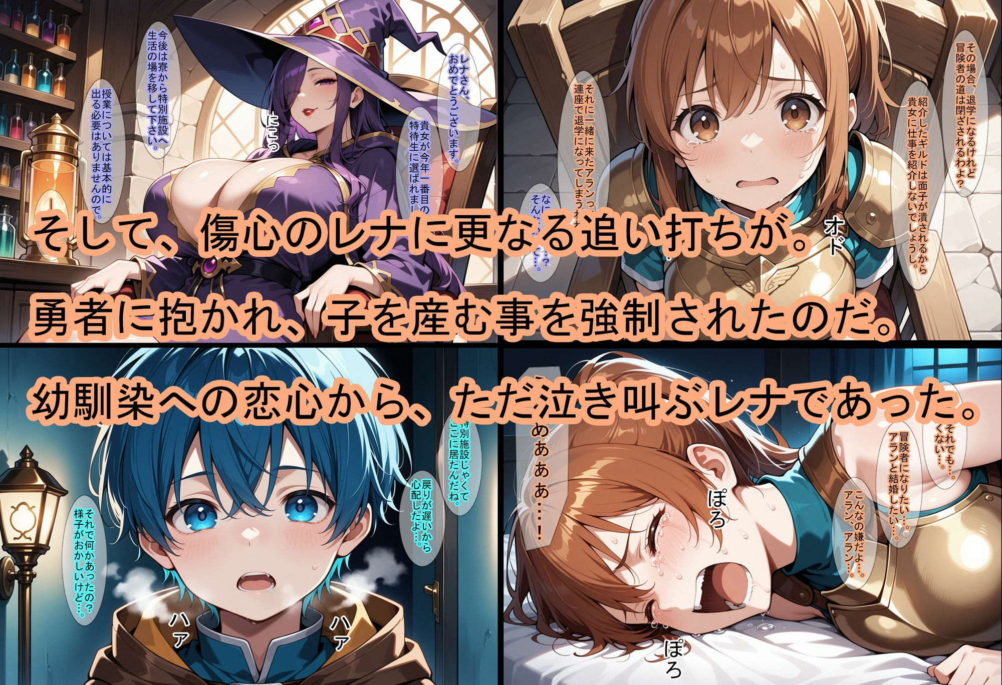 サンプル画像4:勇者に捧げる貢物を育成する為の冒険者を囲う学園(魔術師プロトン2D) [d_523594]