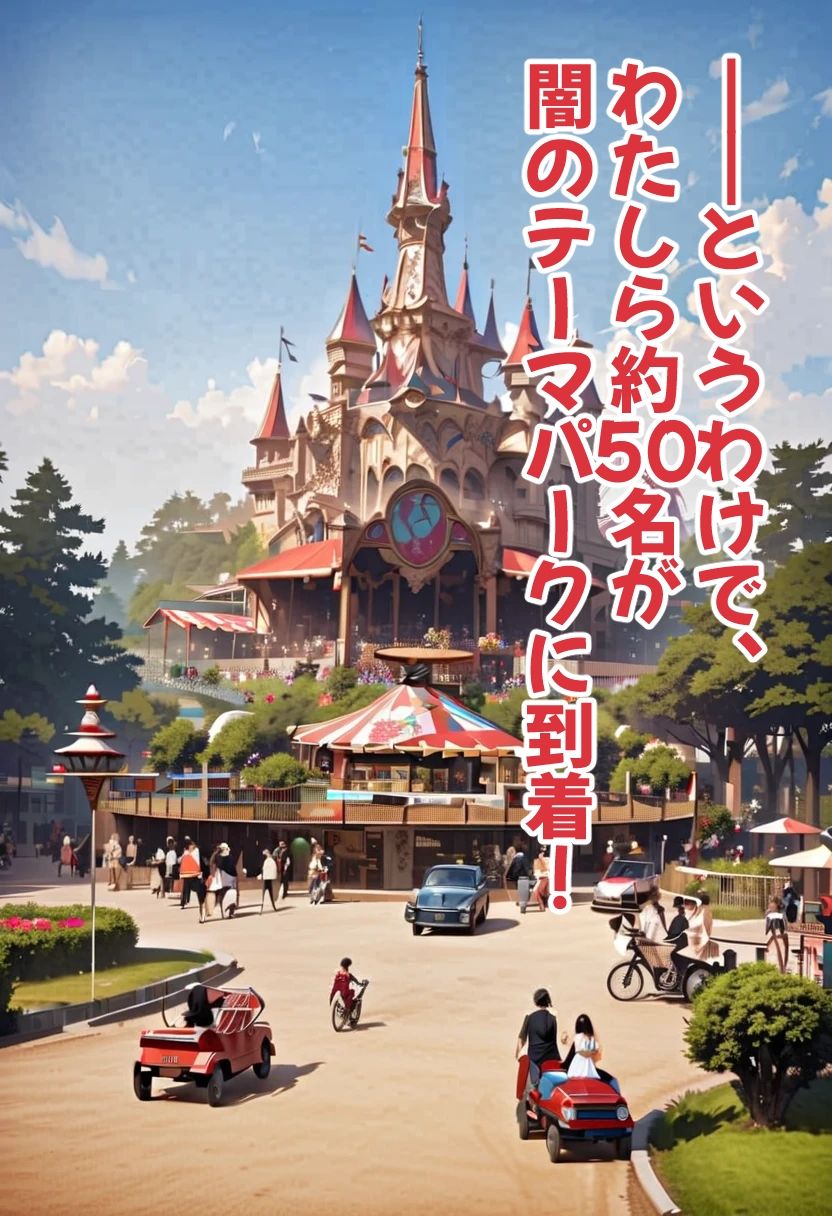 サンプル画像4:ゾンビオデコメガネちゃんと闇テーマパークでデート 貧乳・緑バージョン編(コーンパン) [d_523617]