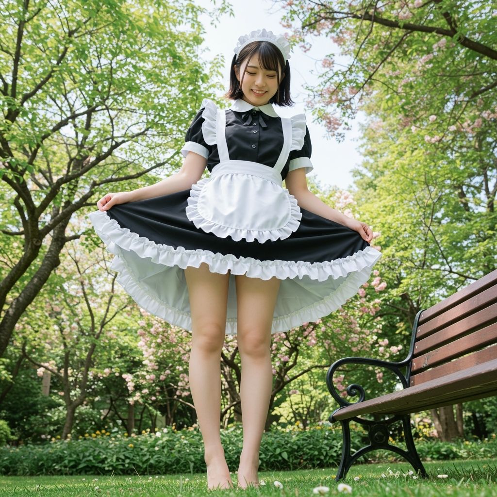 サンプル画像1:ガードが堅いメイド撮影会(もう限界) [d_523941]