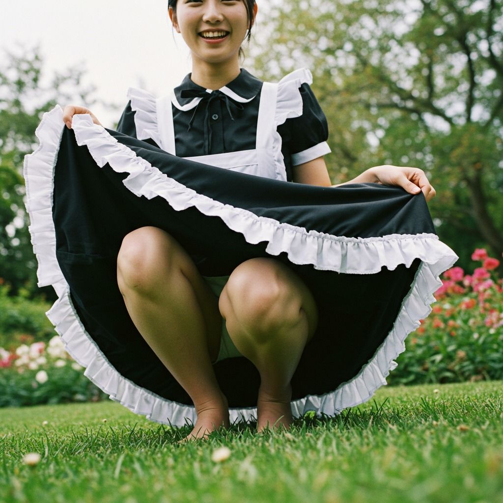 サンプル画像3:ガードが堅いメイド撮影会(もう限界) [d_523941]