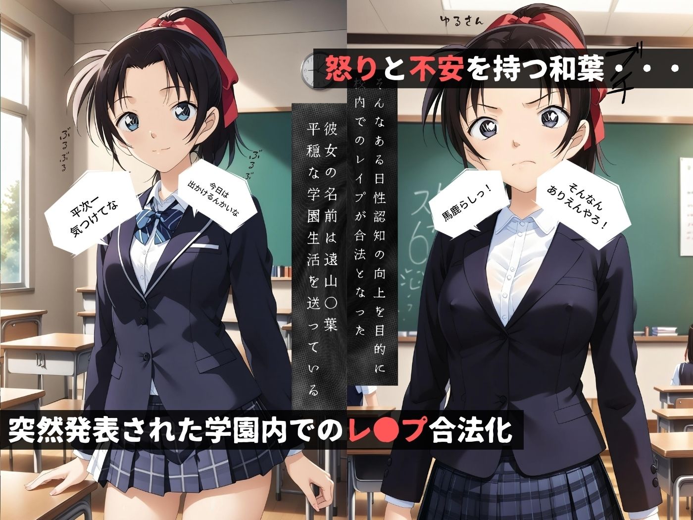 サンプル画像1:レ●プが合法になった学園編〜遠山●葉編〜（本編＋CG集）(violence  boy) [d_524030]