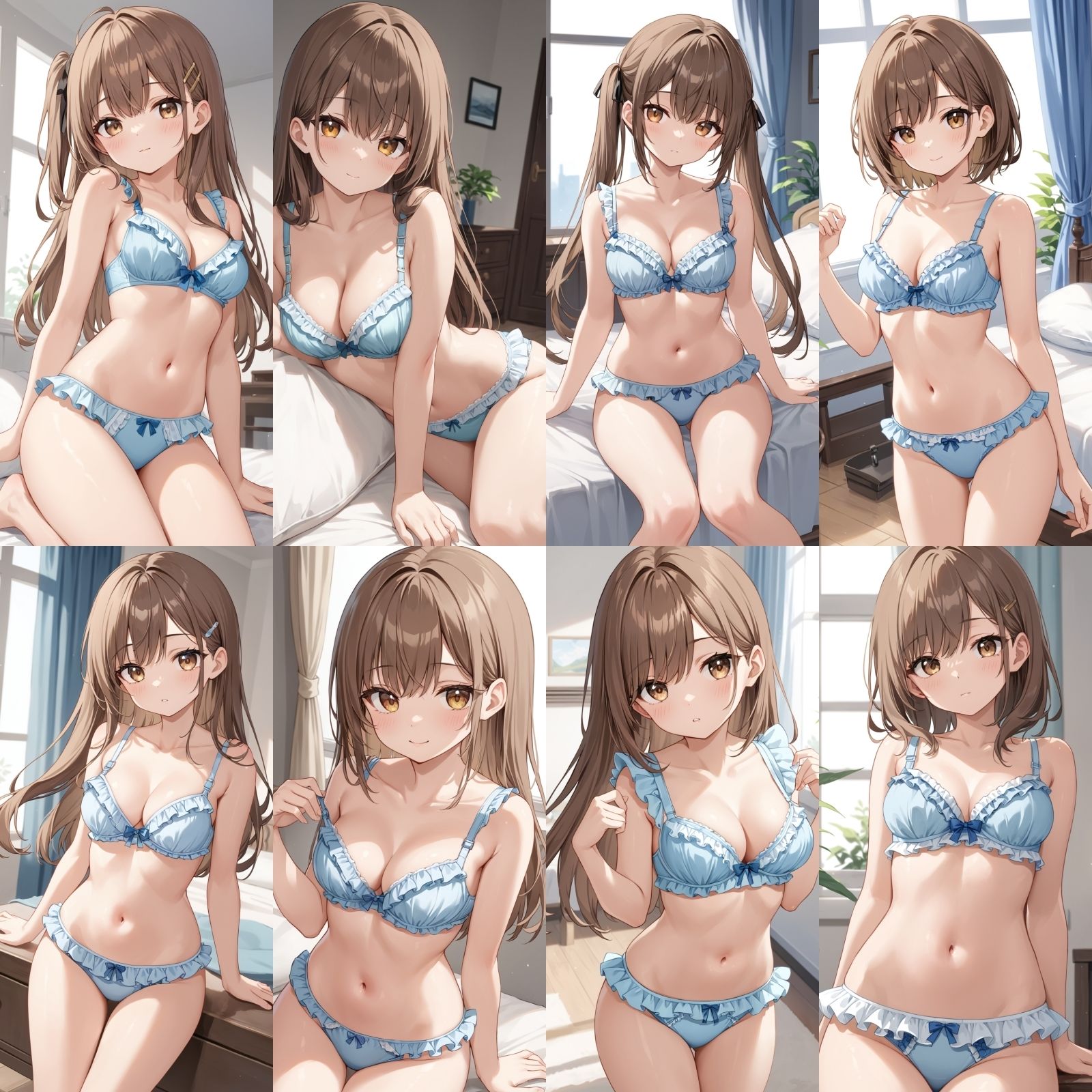 サンプル画像1:フリフリの下着で誘惑してくる彼女【500枚】(女子高生) [d_524069]