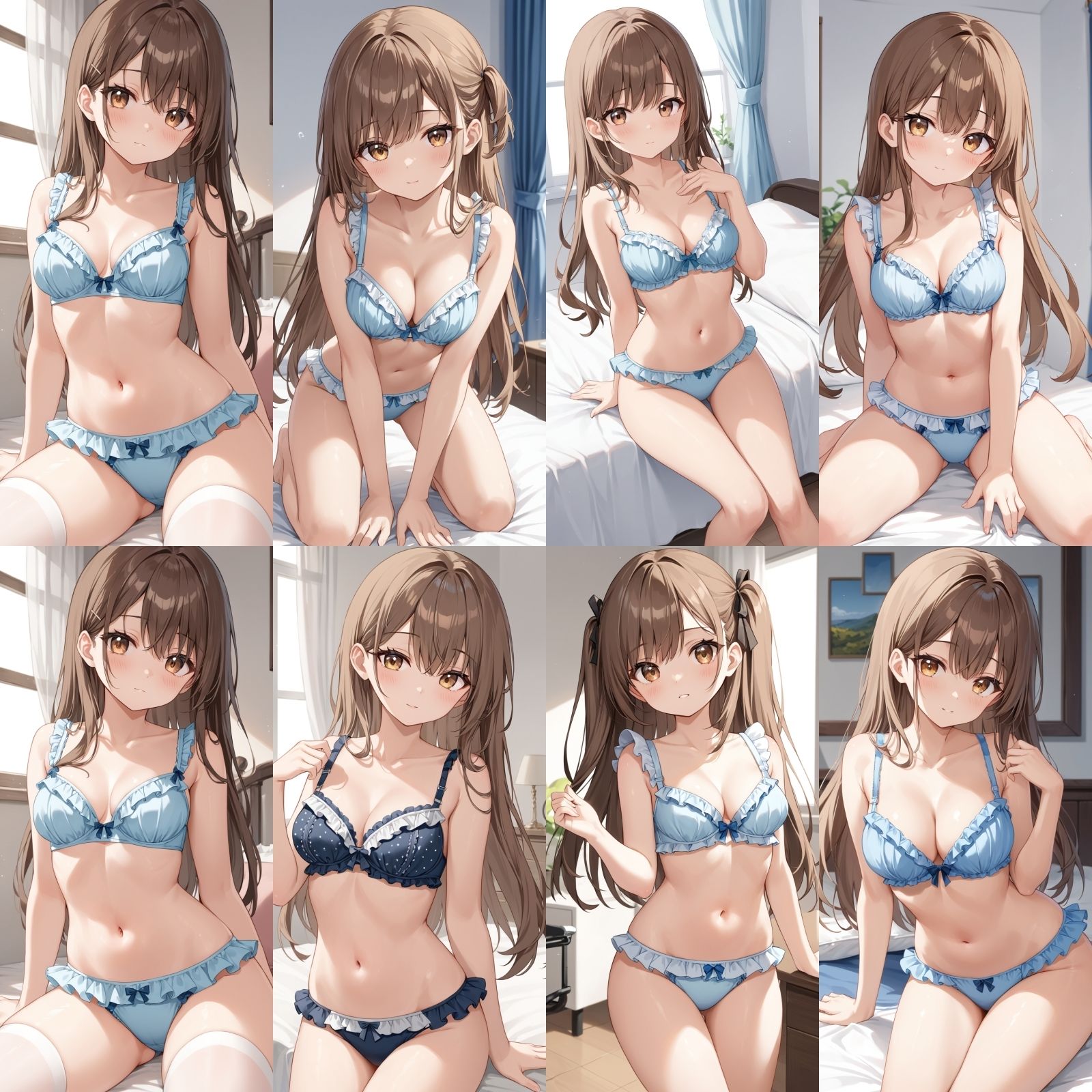 サンプル画像2:フリフリの下着で誘惑してくる彼女【500枚】(女子高生) [d_524069]