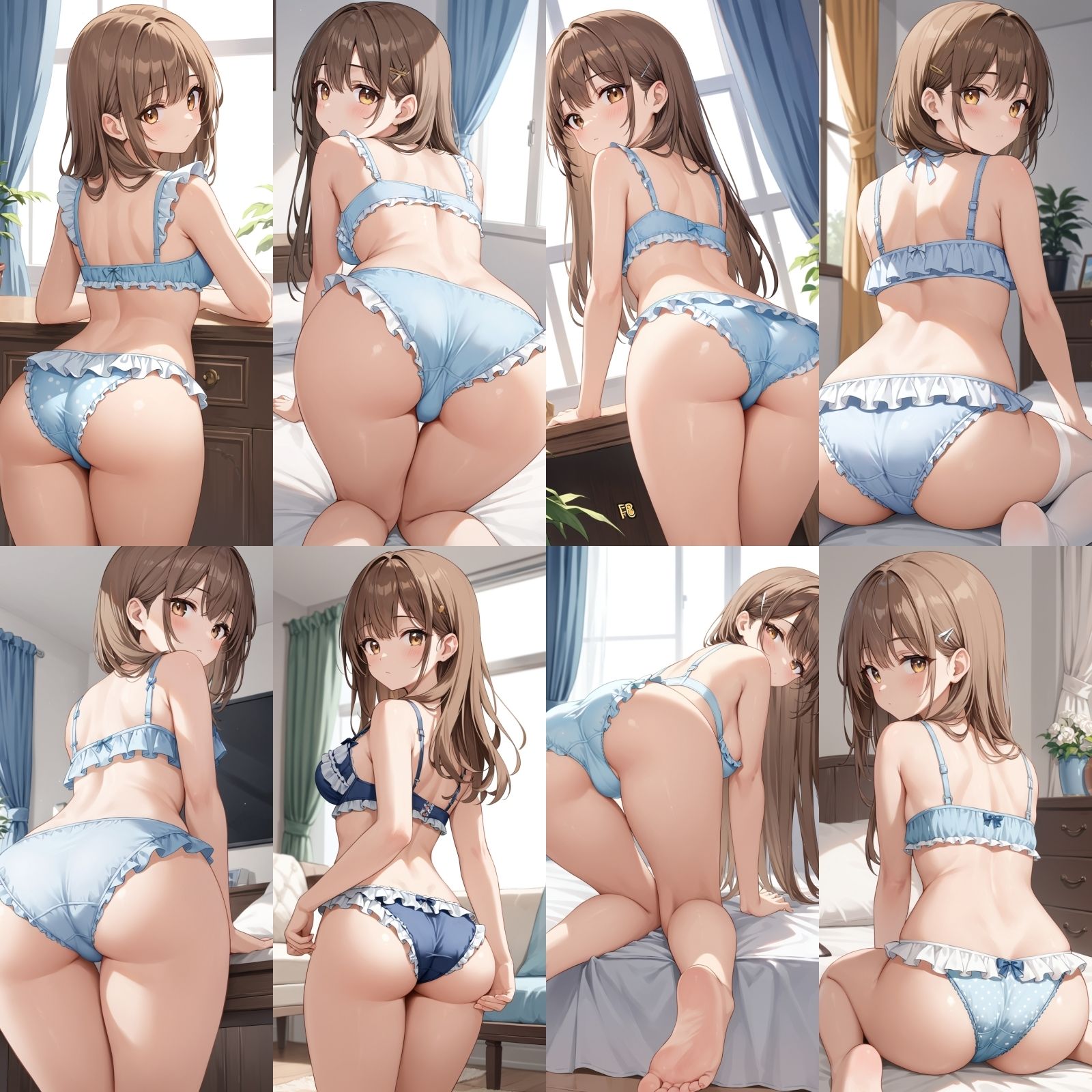 サンプル画像5:フリフリの下着で誘惑してくる彼女【500枚】(女子高生) [d_524069]