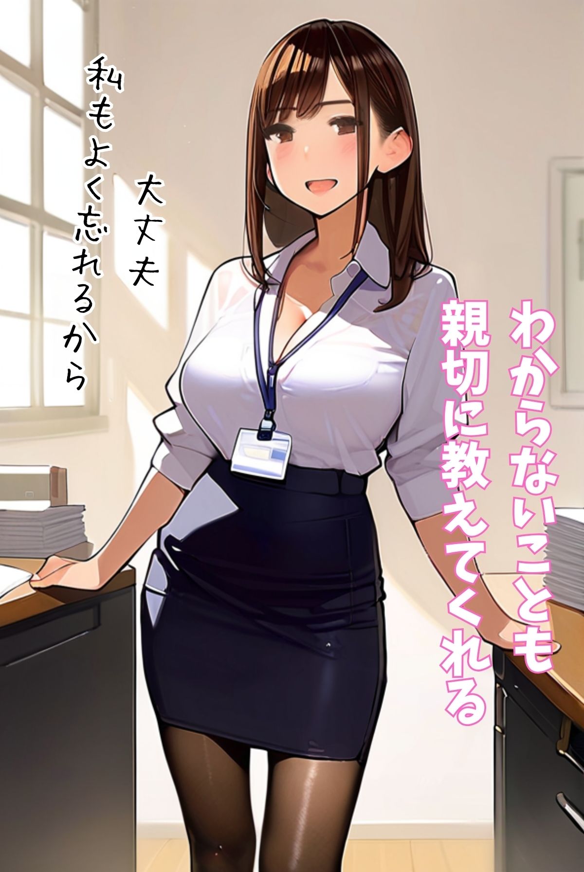 サンプル画像1:センパイってOLのカガミですよね（フルカラー）(ailoveproject) [d_524133]