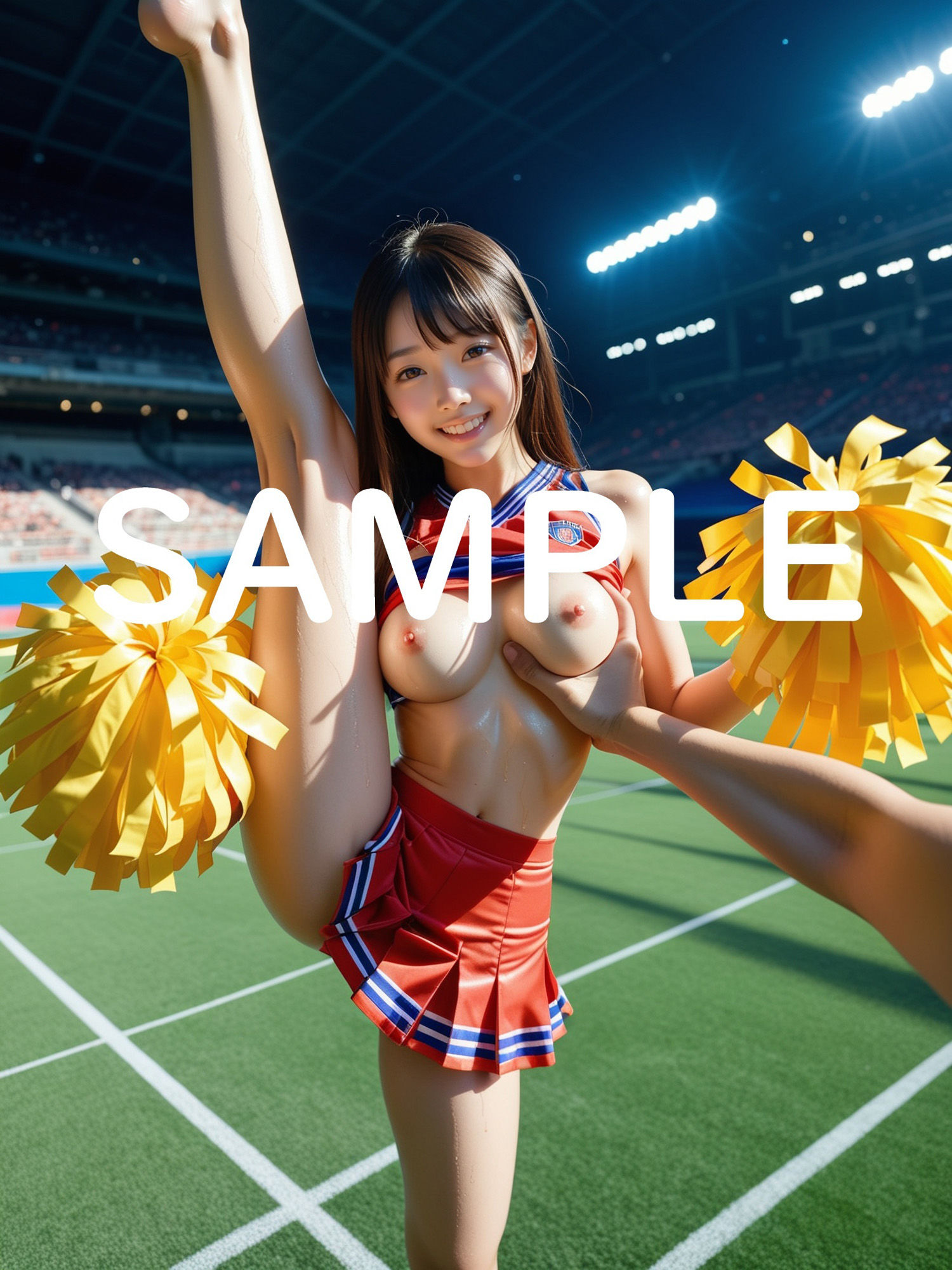 サンプル画像4:あなた視点で揉む「おっぱい」チアガール編(美女ヌード専科) [d_524237]