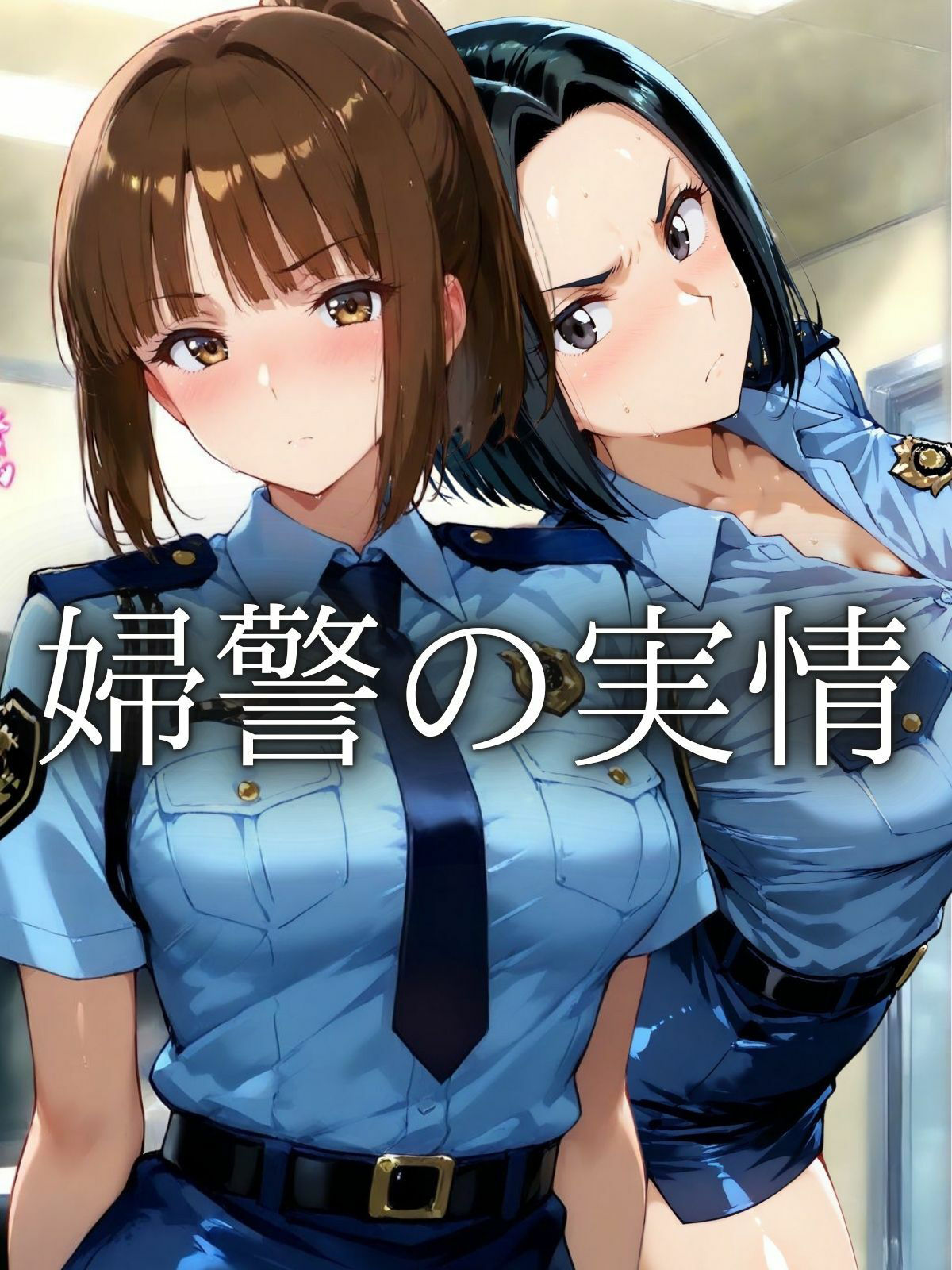 サンプル画像1:巨乳婦警二人組の実情(アデバヨ) [d_524434]