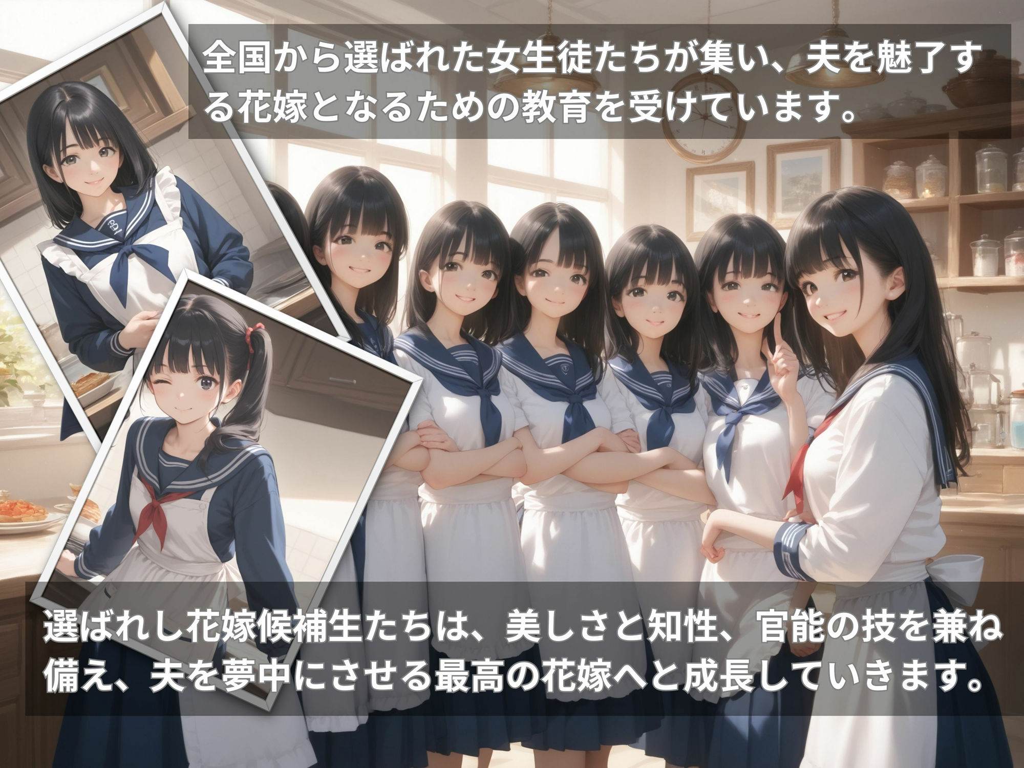 サンプル画像1:花嫁修業学園 エロティックな花嫁育成(パンプキンちゃん) [d_524487]