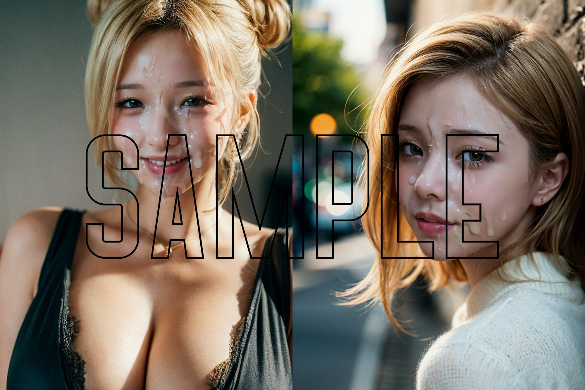 サンプル画像2:ぶっかけだけを詰め合わせ2(B.B.I (Bukker’s BUKKAKE Images)) [d_524536]