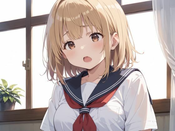 サンプル画像1:金髪後輩ちゃんを孕ませ種付けプレスでわからせる(おまんこぽん) [d_524566]