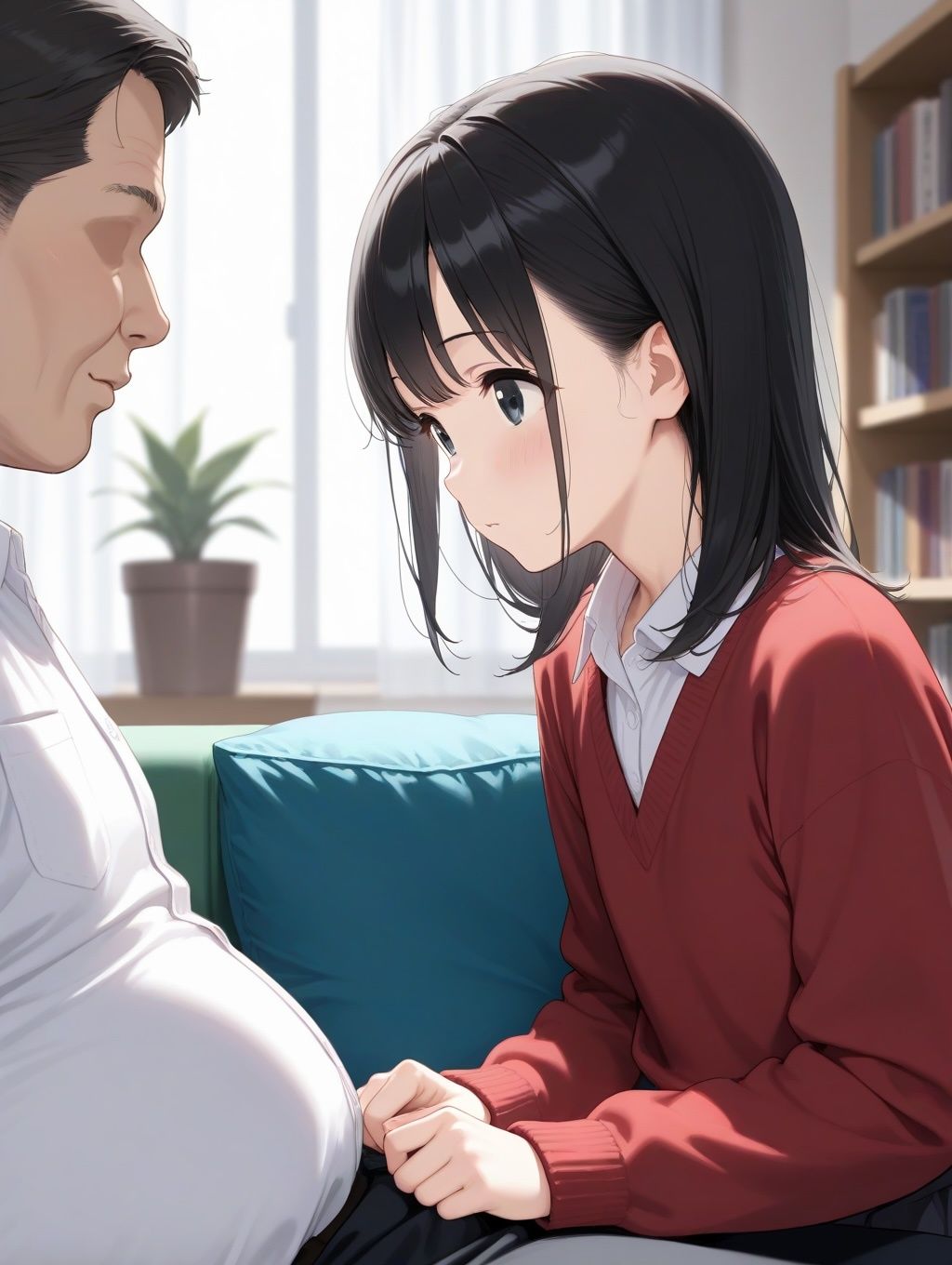 サンプル画像1:ロリ娘お父さんと本気セックス(かぼちゃん) [d_524616]