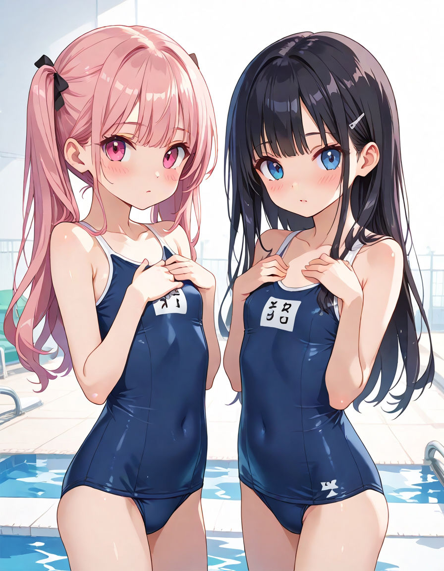 サンプル画像1:スク水発注ミスで透けるから授業内容変えてやった(うさぎのイロハ) [d_524872]