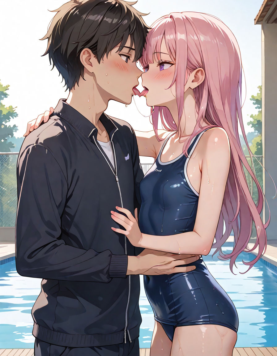 サンプル画像3:スク水発注ミスで透けるから授業内容変えてやった(うさぎのイロハ) [d_524872]